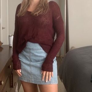 Maroon Abercrombie Sweater